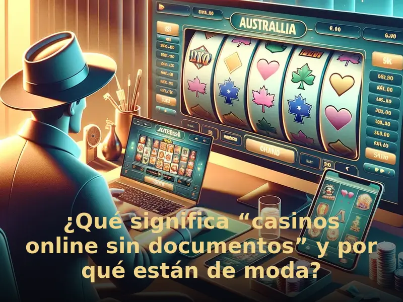 Interior de un casino online moderno